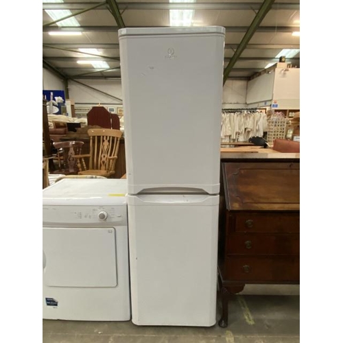 104 - Indesit fridge/freezer 175H 54W 54D