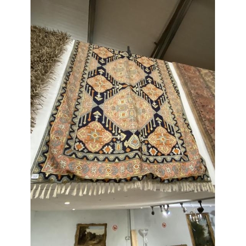 109 - Indian rug with backing 118 x 180cm