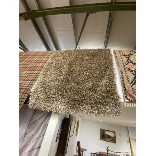 110 - Shinie deluxe rug in champagne silver 170 x 235cm