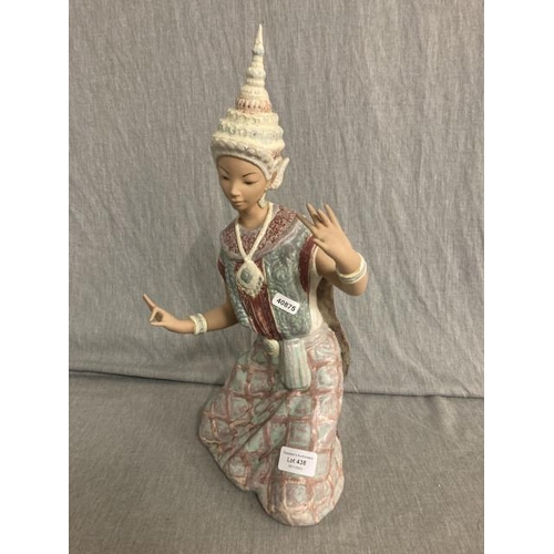 438 - Lladro Thai dancer figurine (45cm High)