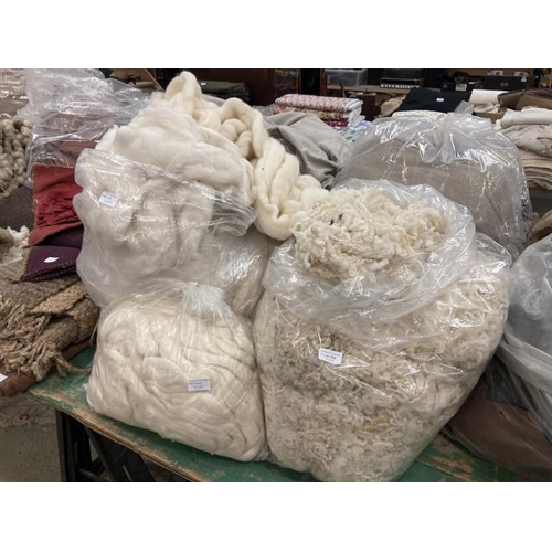 508 - 3 bags of sheep's wool