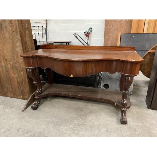 62 - Victorian mahogany Duchess dressing table 80H 137W 60D