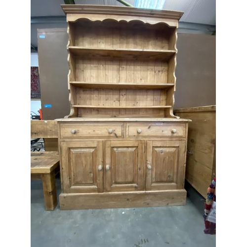 93 - Pine kitchen dresser 198H 122
W 43D