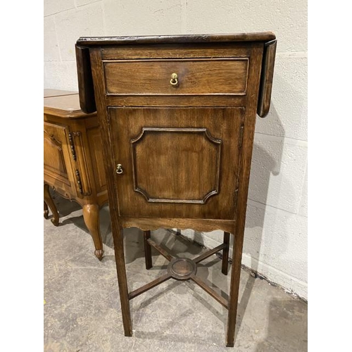 119 - Victorian mahogany night stand 78W 59W 33D