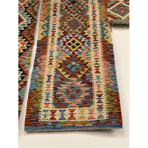 157 - Chobi Kilim runner 140cm x 61cm