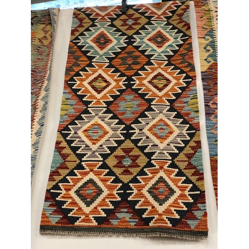 158 - Chobi Kilim runner 150cm x 63cm