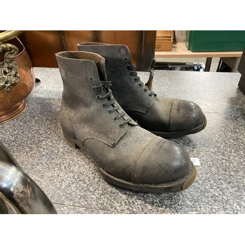 219 - Coal mining “Bevin Boy” boots (size 10)