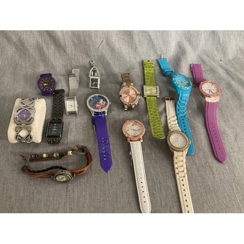 334 - 2 Seksy Sekonda and one Sekonda ladies watches and 10 ladies fashion watches (all sold as seen)