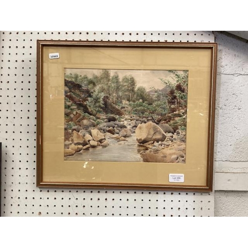 359 - Framed watercolour by Frances Watson (Sunderland 1866-1949) 38 x 45cm