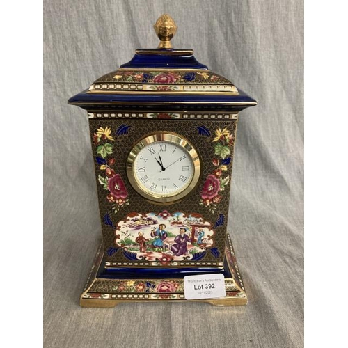 392 - The Imperial Mandarin Clock by Mason’s 161/950 24cm high