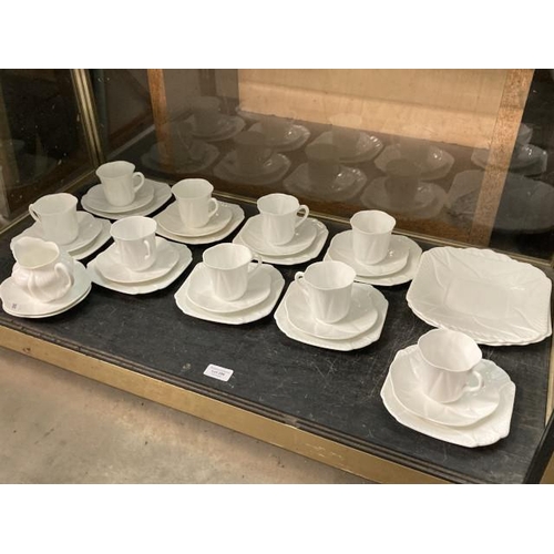 396 - Shelley “Dainty White” tableware’s (32 Pieces)