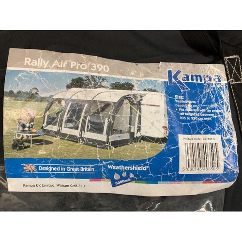 467 - Kampa rally air pro 390 caravan awning 390W 250D