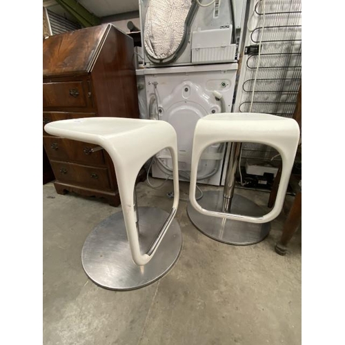 76 - Pair of Ikea swivel stools 39W