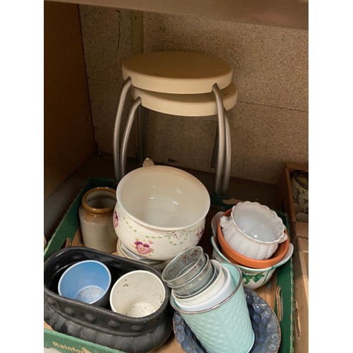 451 - Boxes of planters, glassware, oriental ware, kitchenalia, table wares etc.