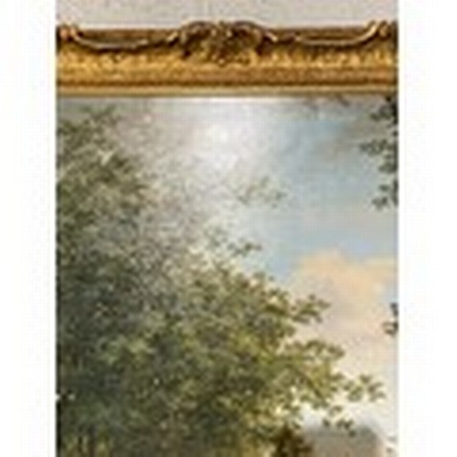 112 - Gilt framed oil on canvas attributed to HENDRIK JOZEF FRANCISCUS VAN DER POORTEN (Belgian 1789-1874)... 