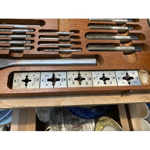 429 - Cased tap and die set.