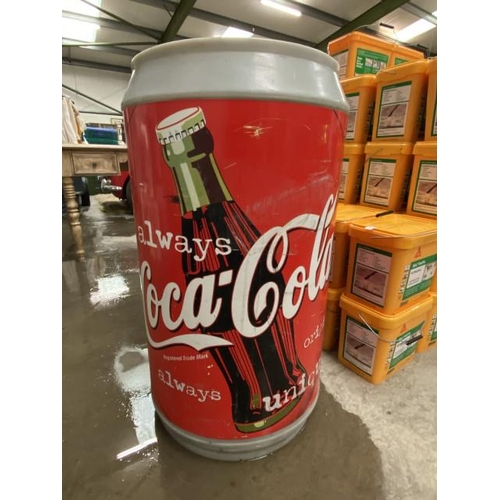 115 - Coca Cola waste bin 91H 52cm diameter