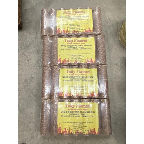 119 - 4 bags of 100% natural briquettes with certificate of analysis results