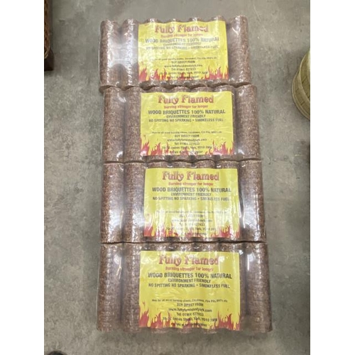 120 - 4 bags of 100% natural briquettes with certificate of analysis results