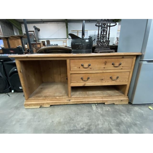 144 - Pine dog kennel sideboard 72H 150W 60D