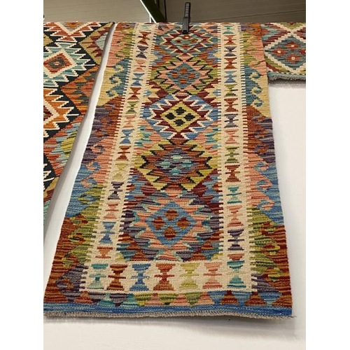 183 - Chobi Kilim runner 140cm x 61cm