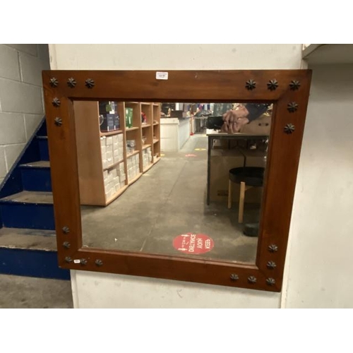 187 - Mahogany framed mirror 40 x 67cm