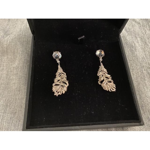 290 - Pair of Thomas Sabo designer 925 silver earrings