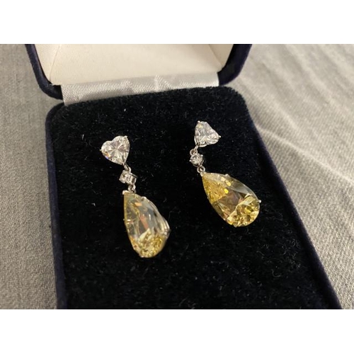 304 - Pair of 925 silver drop earrings