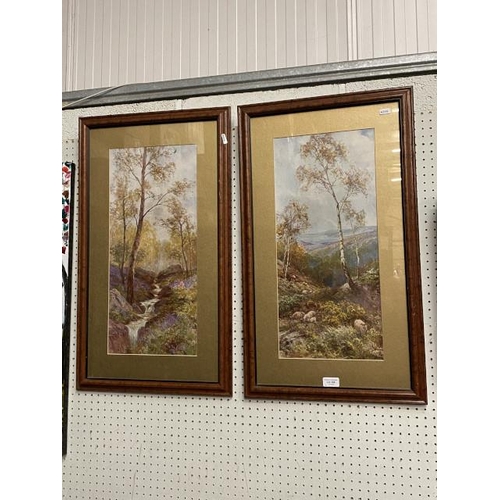 356 - Two walnut framed Ernest Walbourn prints 43x75cm