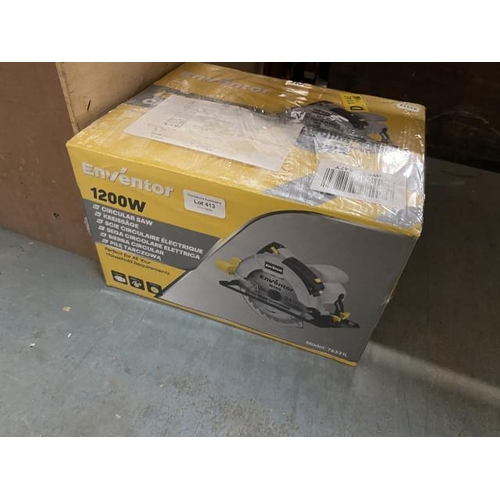 413 - Boxed Enventor 1200W circular saw