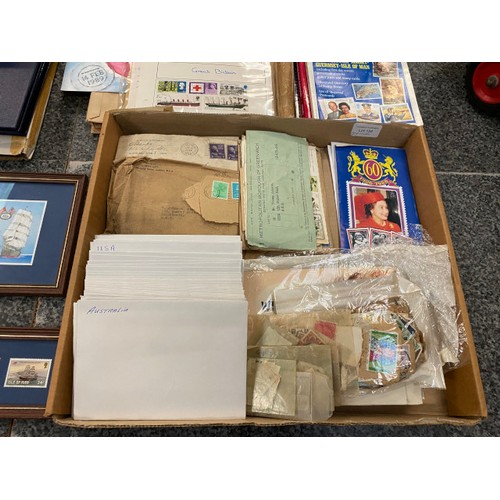 196 - Large collection of first day covers, stamp albums, loose stamps, stamp & FDC collectors books etc. ... 