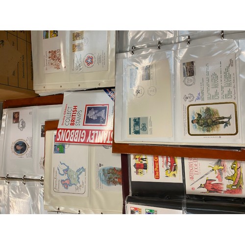 196 - Large collection of first day covers, stamp albums, loose stamps, stamp & FDC collectors books etc. ... 