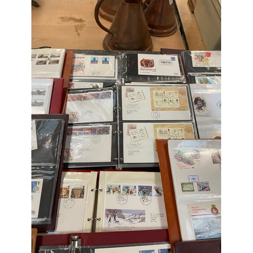 196 - Large collection of first day covers, stamp albums, loose stamps, stamp & FDC collectors books etc. ... 