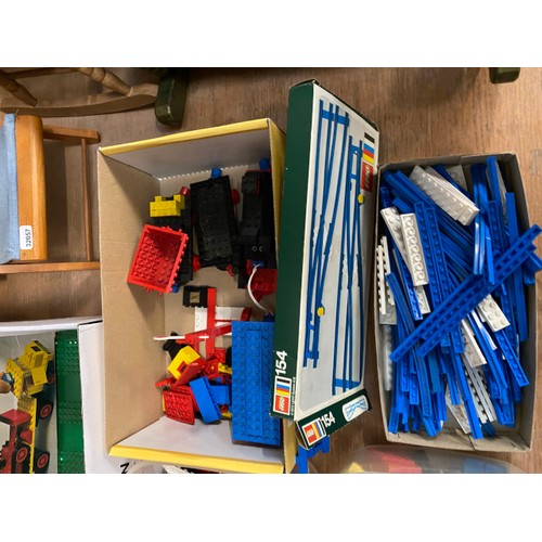 351 - Quantity of playworn Lego including System 376 with box and instructions, Lego train and track with ... 