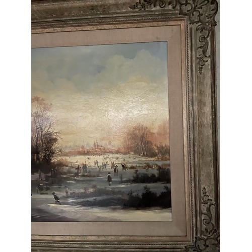 28 - Original “Braaq” oil on canvas, signed braaq ANN’ to lower left. A rare example showing the artist a... 