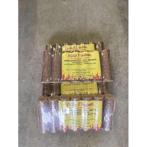 157 - 4 bags of 100% natural briquettes with certificate of analysis results