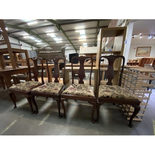 24 - 4 mahogany George l style chairs 50W