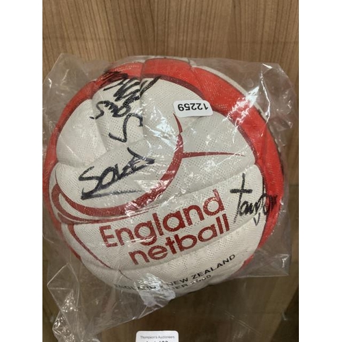 428 - Signed England V New Zealand October 2009 netball