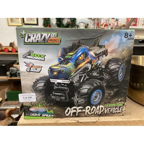 430 - Boxed Crazy Go Musci off road vehicle ages 8+ NEW