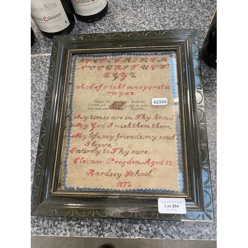 204 - Framed sampler 