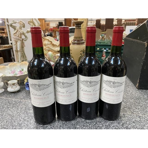 210 - 4 75cl bottles Chateau Cardan Bordeaux 2008