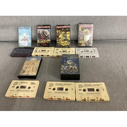 387 - 6 original release Iron Maiden albums on cassette.

The Number of The Beast  - TC-EMC 3400
Seventh S... 