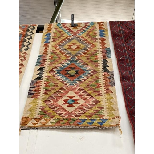 88 - Chobi Kilim Runner 144cm x 67cm