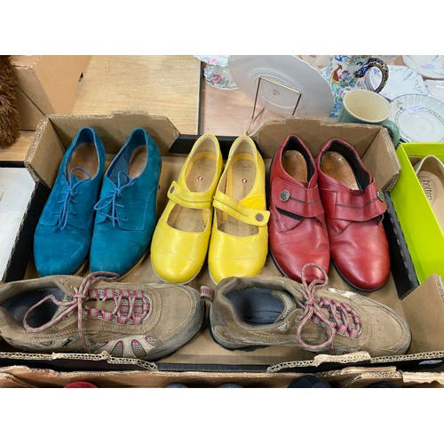 453 - Assorted shoes and boots including Sketchers (size 4, boxed) Hotter (size 4, boxed) Lunar (size 7, b... 