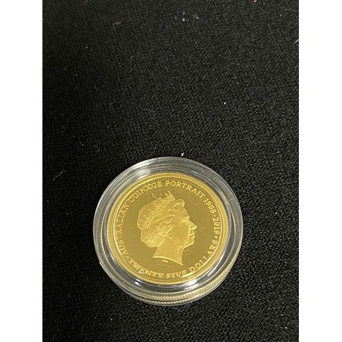 79 - “Royal Australian Mint” The 6th Portrait 2019 $25 Gold Proof Coin
Denomination: $25
Metal: 99.99% Au... 