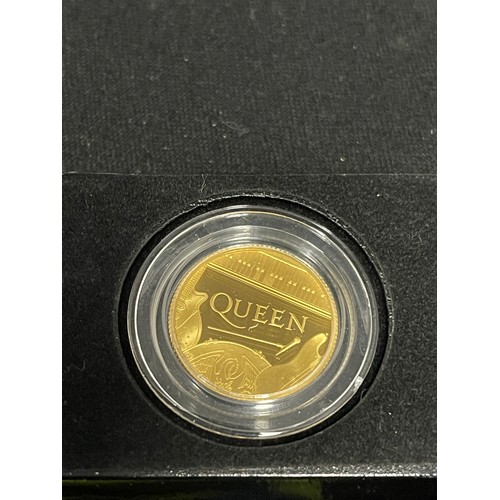 73 - “The Royal Mint” Queen 2020 UK Quarter-Ounce Gold Proof Coin 
Denomination: £25
Issuing Authority: U... 