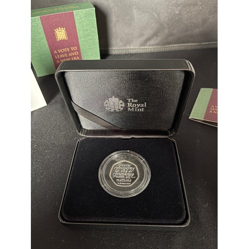 58 - “The Royal Mint” Withdrawal From The European Union 2020 UK 50p Silver Proof Coin
Denomination: 50p
... 