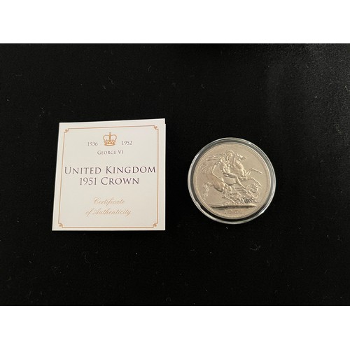 51 - “Jubilee Mint” United Kingdom 1951 Crown 
Country of Issue: UK
Mint: The Royal Mint
Metal: Cupronick... 