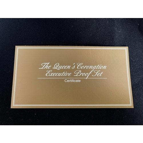 48 - “The Royal Mint” The Queen’s Coronation Executive Proof Set 
(Please see additional images) 
Boxed w... 