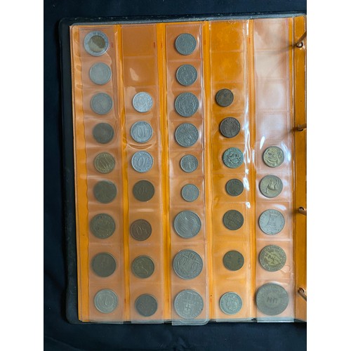 91 - An album of collectable coins including Australia, Indonesia, Republic of Portugal, Denmark etc